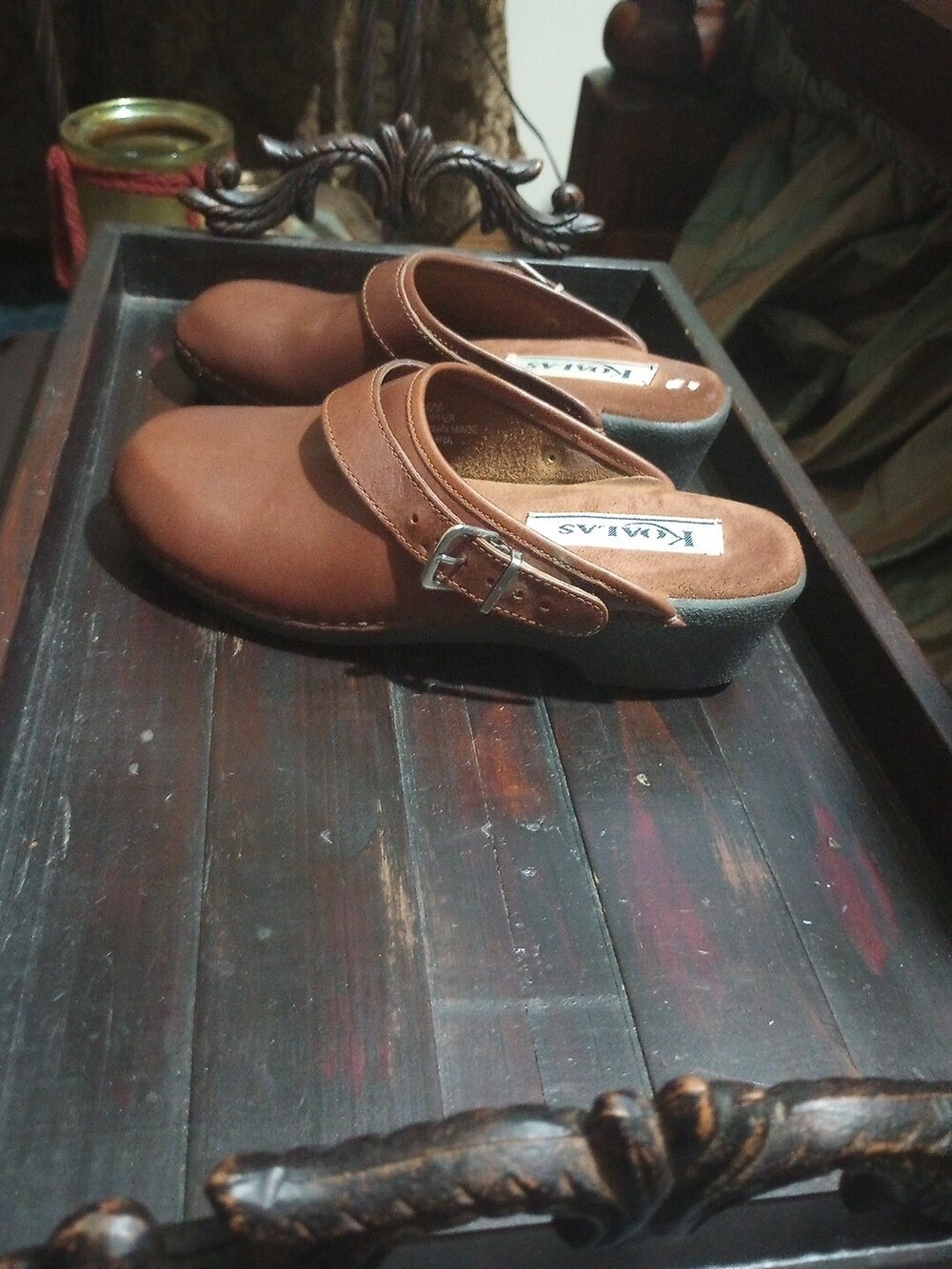 KOALAS by MAINE WOODS Brown Slip On Slide Mules Women's Shoes Size 6M